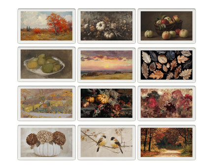 skylight calendar Fall art bundle, set of 145 Autumn screensavers