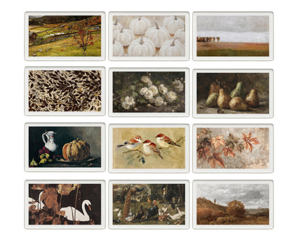 skylight calendar Fall art bundle, set of 145 Autumn screensavers