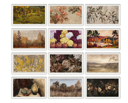 skylight calendar Fall art bundle, set of 145 Autumn screensavers