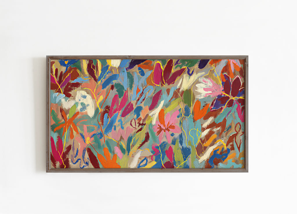 Colorful Abstract Frame TV Art