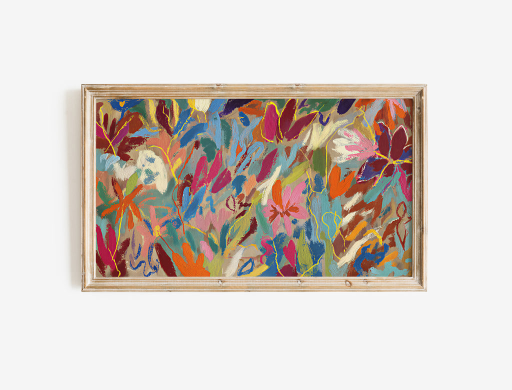 Colorful Abstract Frame TV Art