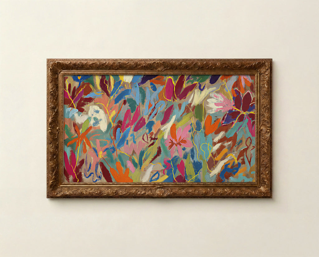 Colorful Abstract Frame TV Art