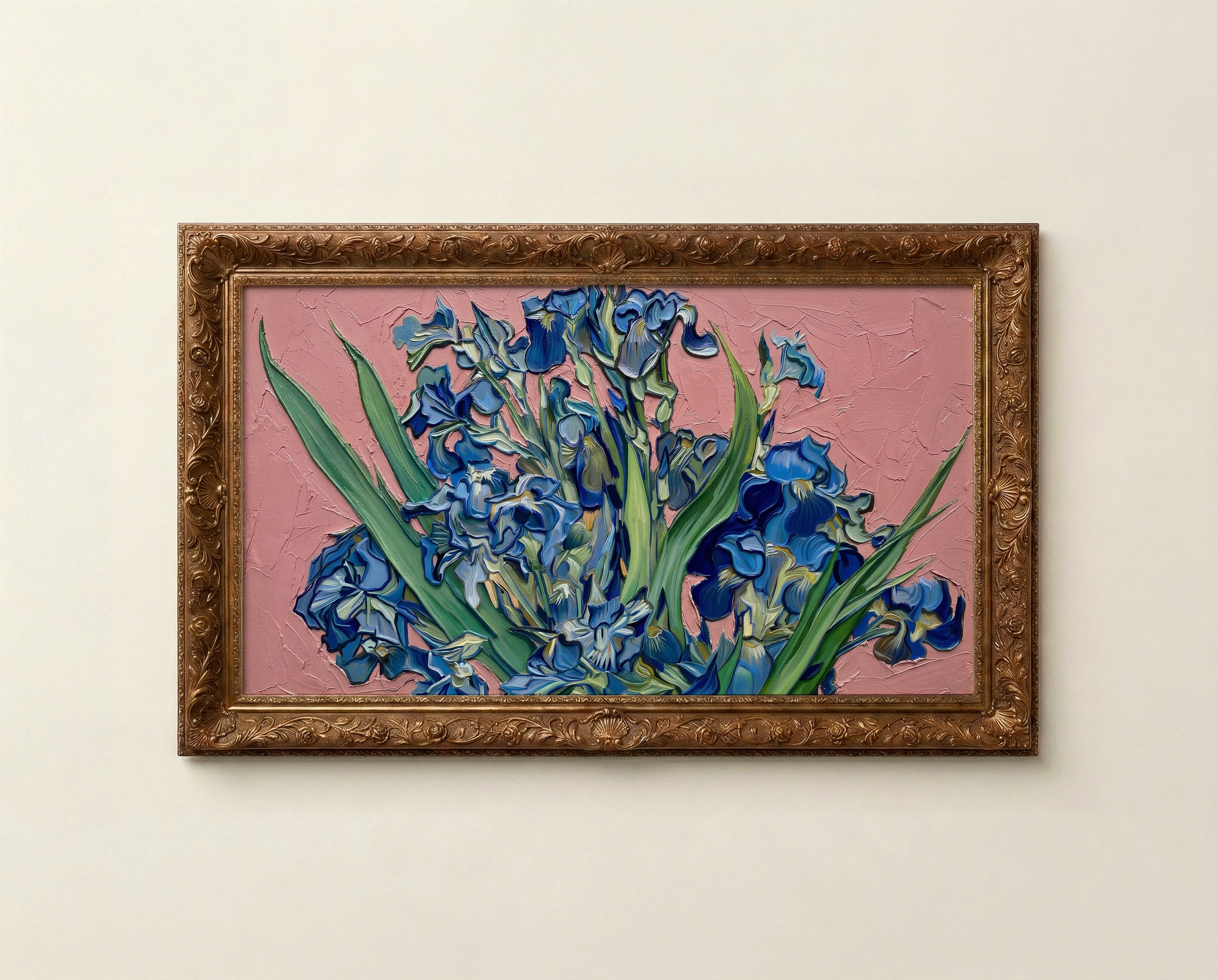 Blue Iris Frame TV Art
