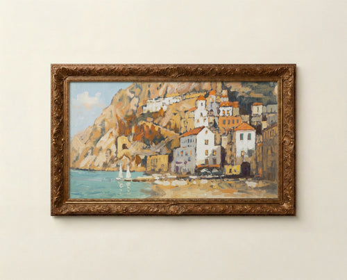 Amalfi Coast, Coastal  Frame TV Art