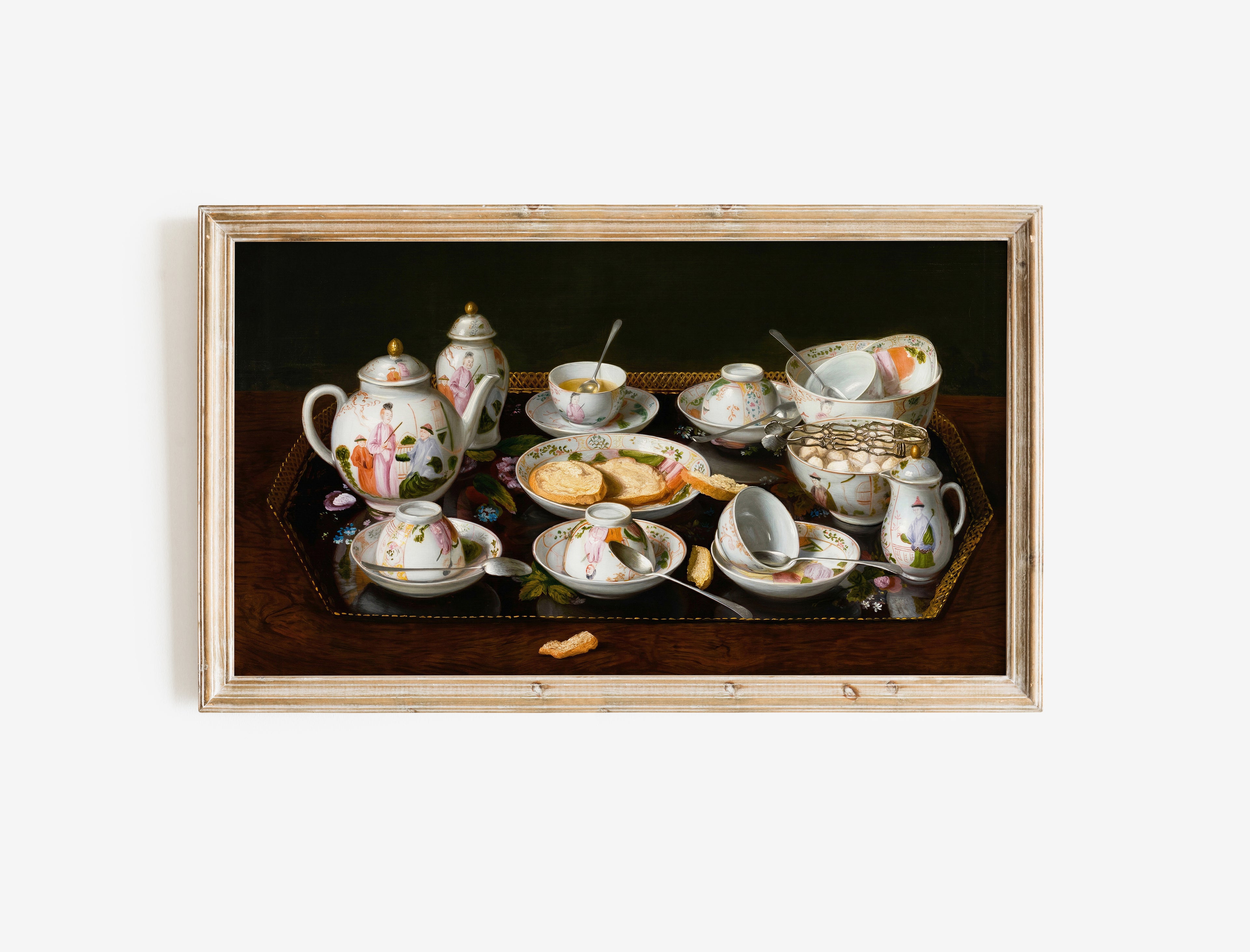 Tea Set Frame TV Art