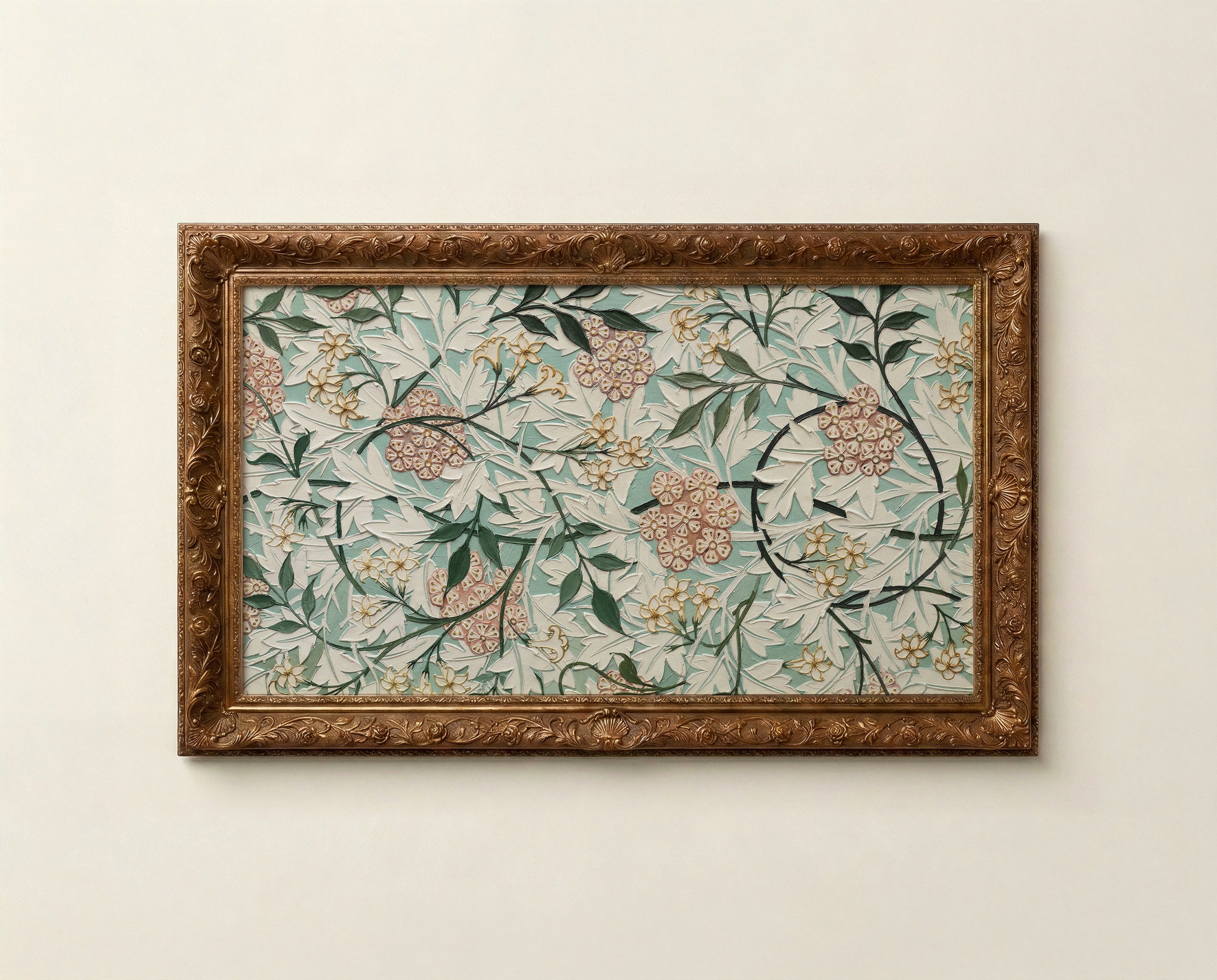 William Morris Floral Frame TV Art