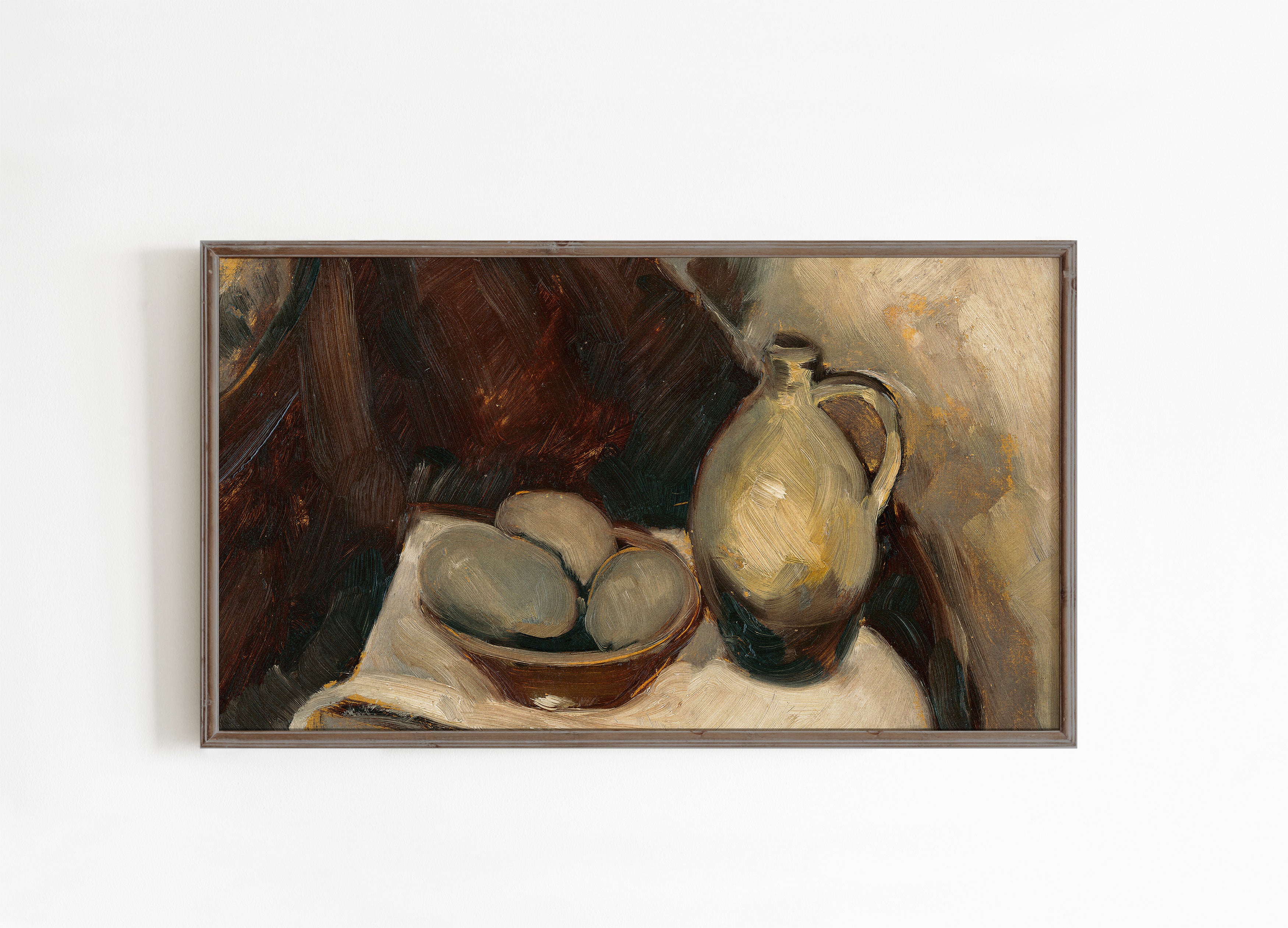 Moody Vintage Still Life Frame TV Art