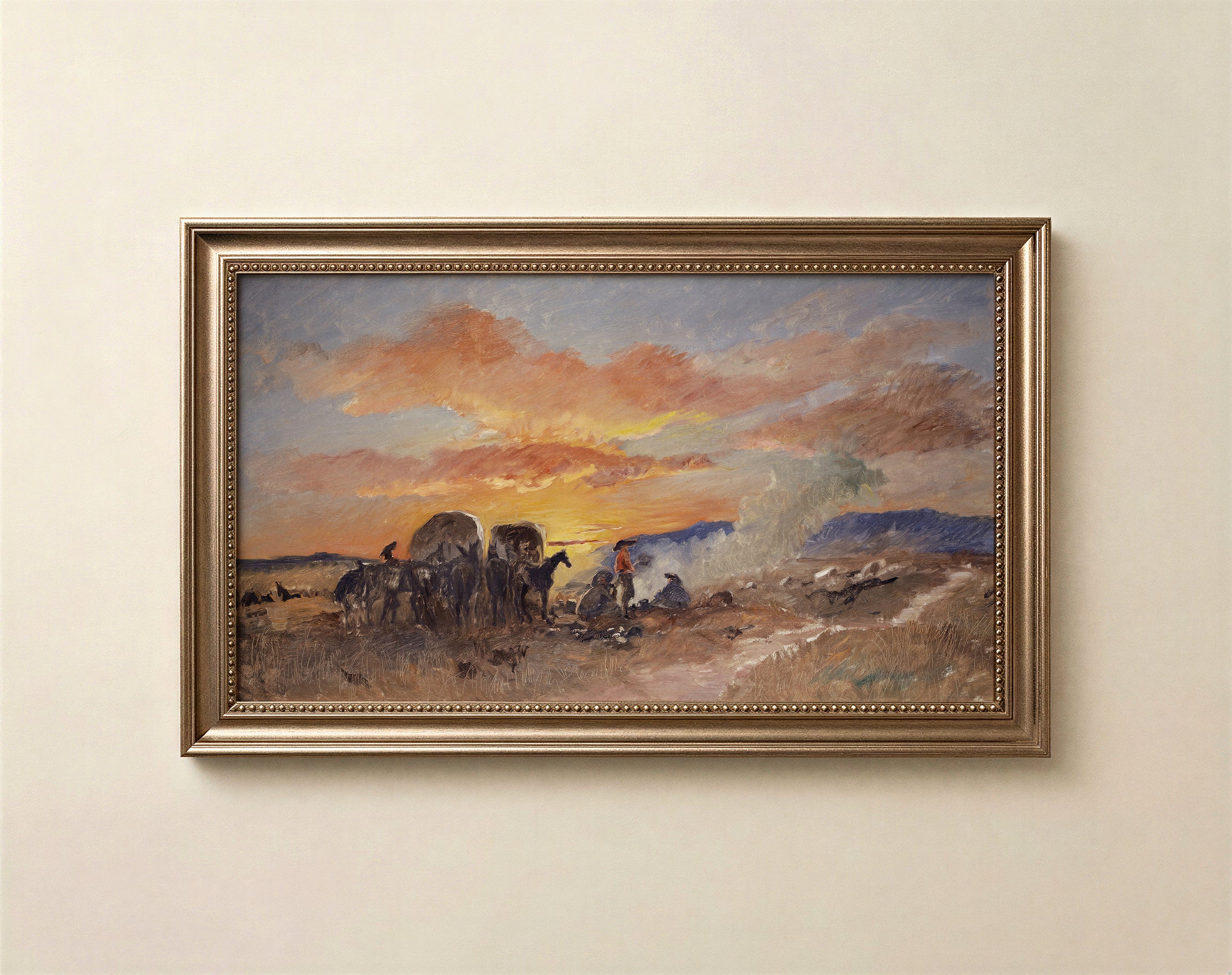 Western Sunset | Vintage Art Frame TV Art