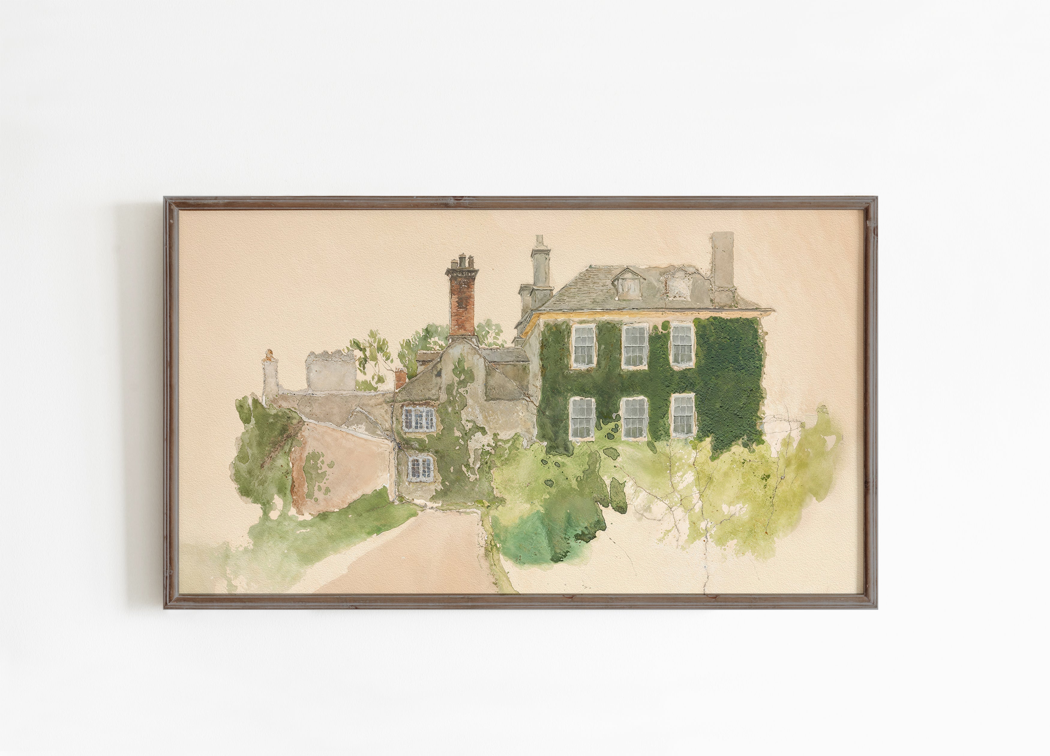 European Cottage Frame TV Art
