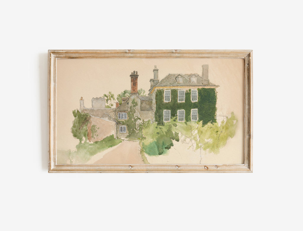European Cottage Frame TV Art