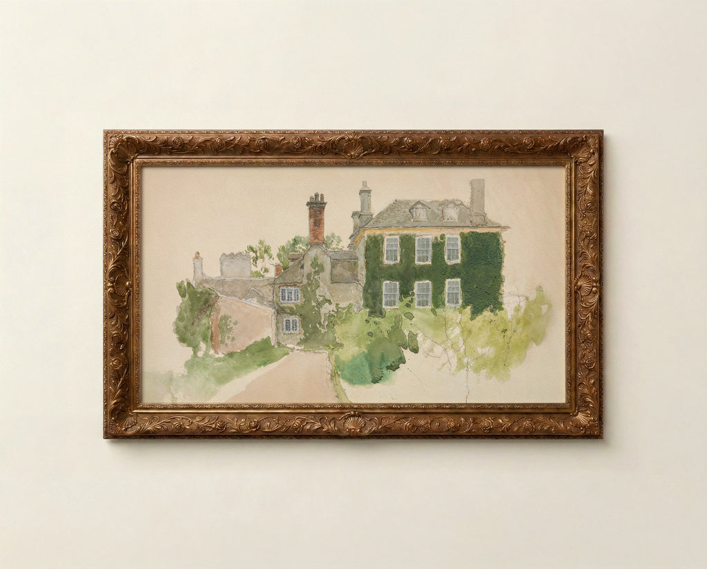 European Cottage Frame TV Art
