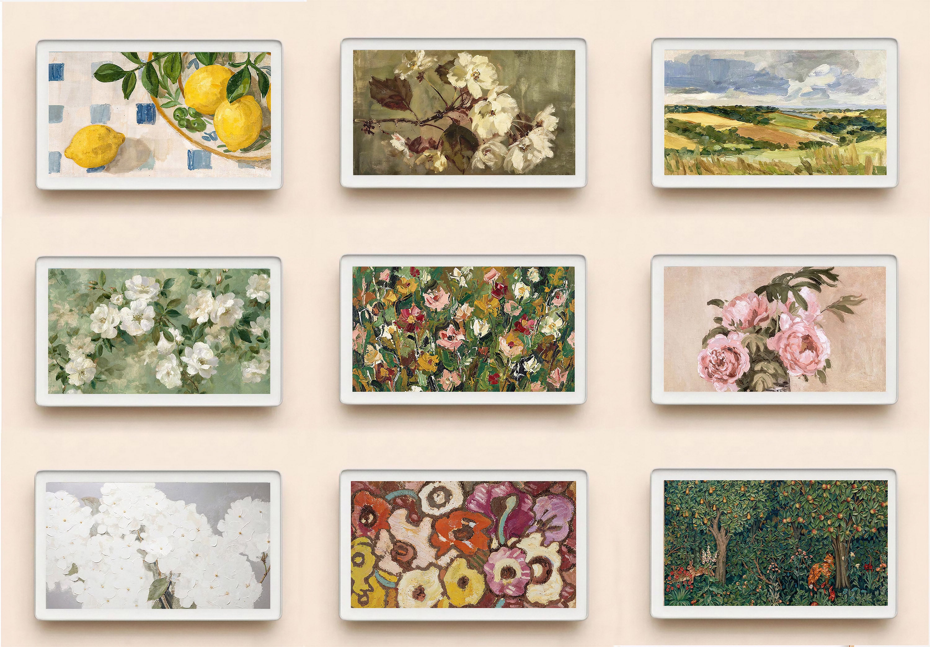 Skylight calendar art, bundle set of 100