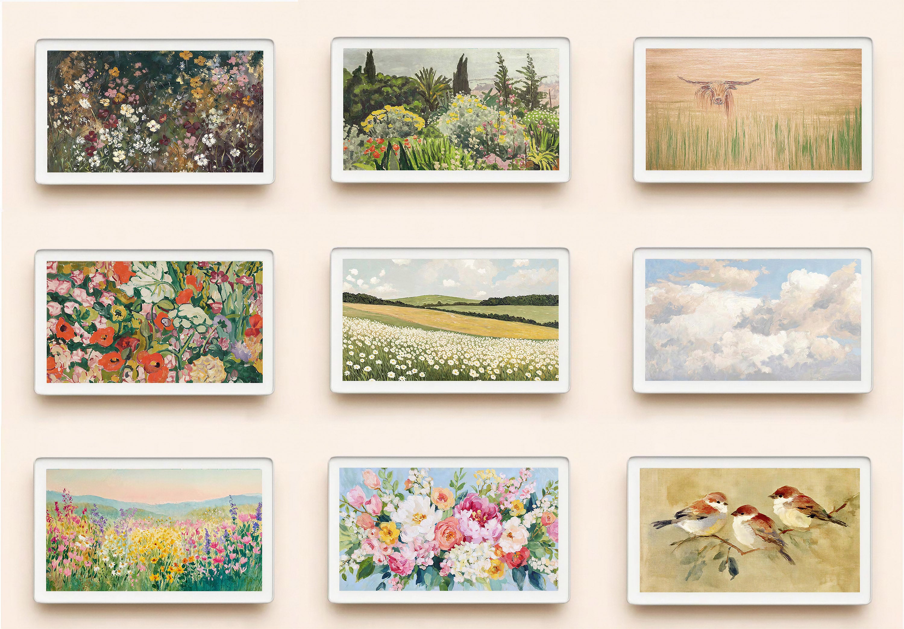 Skylight calendar art, bundle set of 100