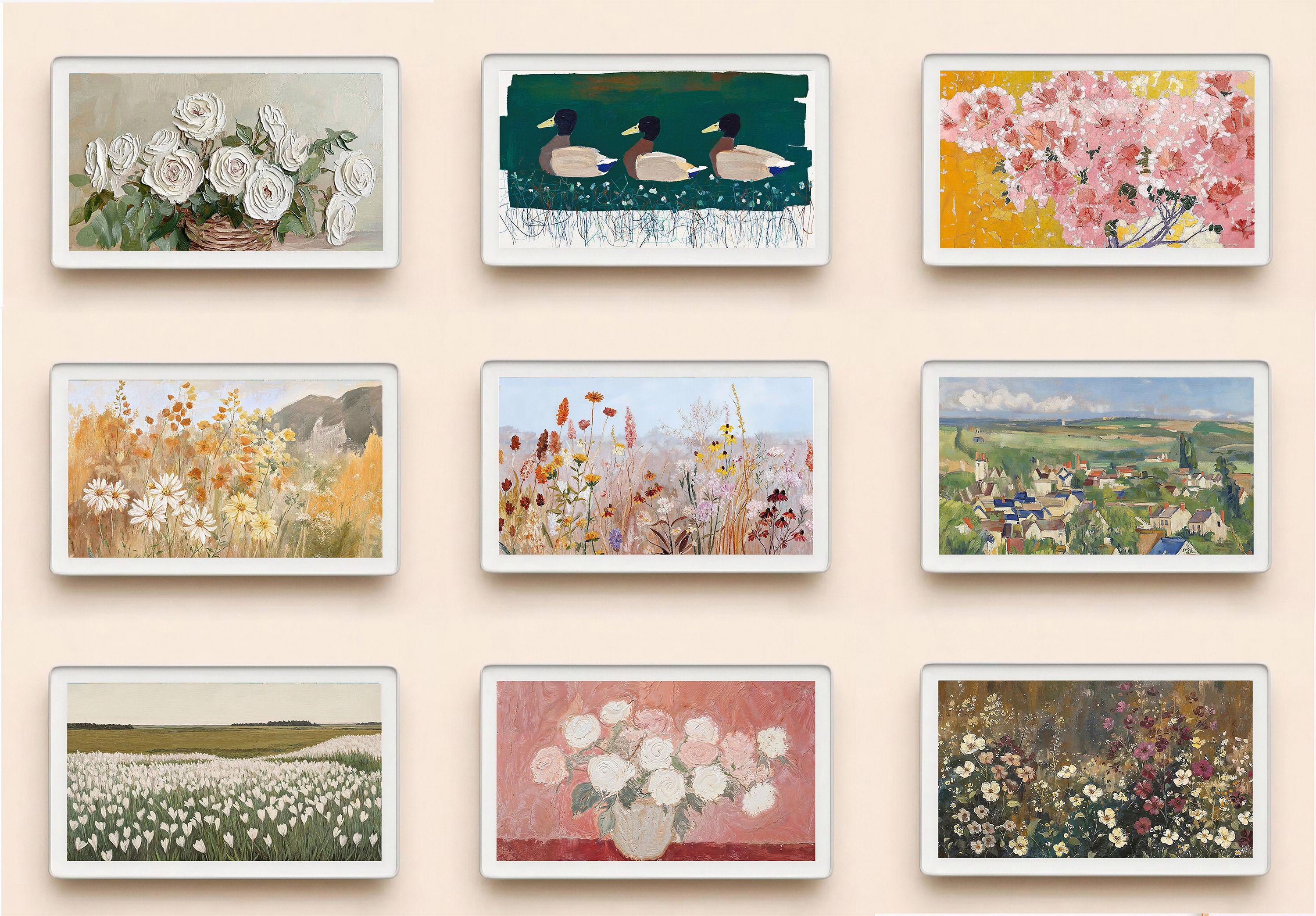 Skylight calendar art, bundle set of 100