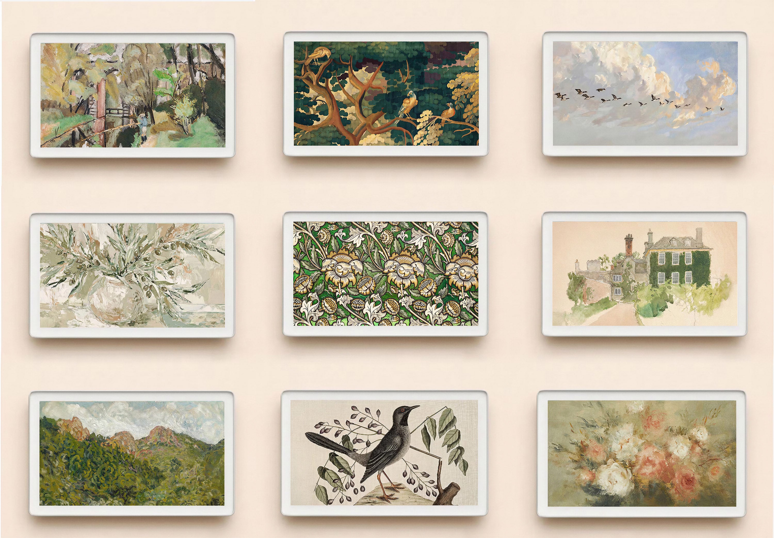 Skylight calendar art, bundle set of 100