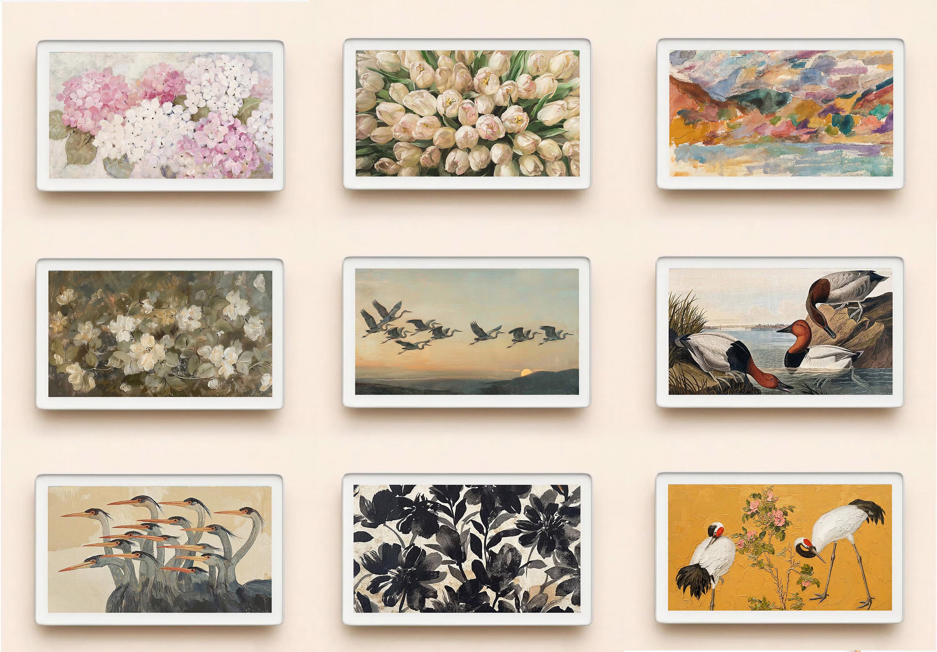 Skylight calendar art, bundle set of 100