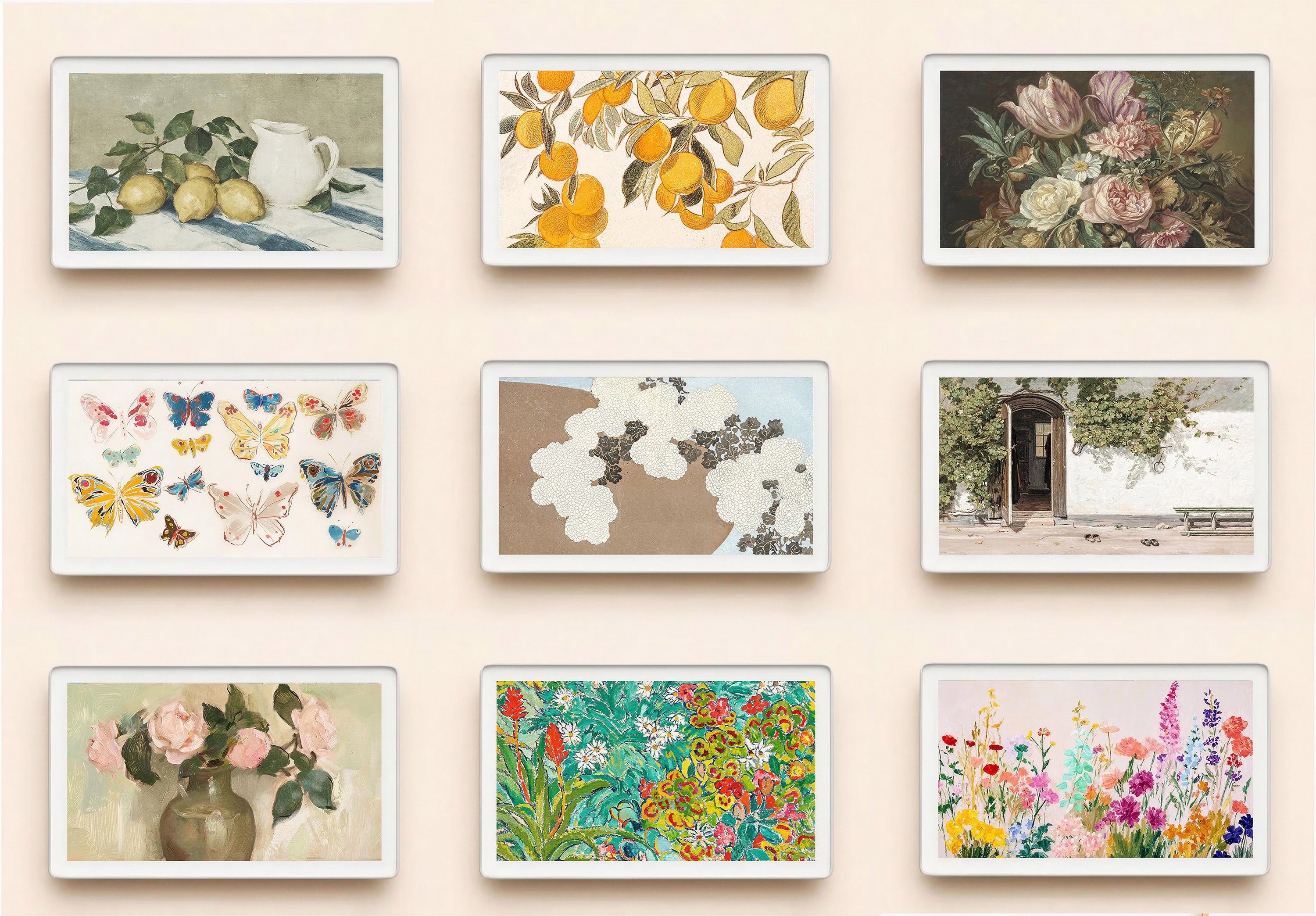 Skylight calendar art, bundle set of 100