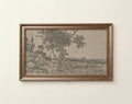 Tree Sketch Frame TV Art