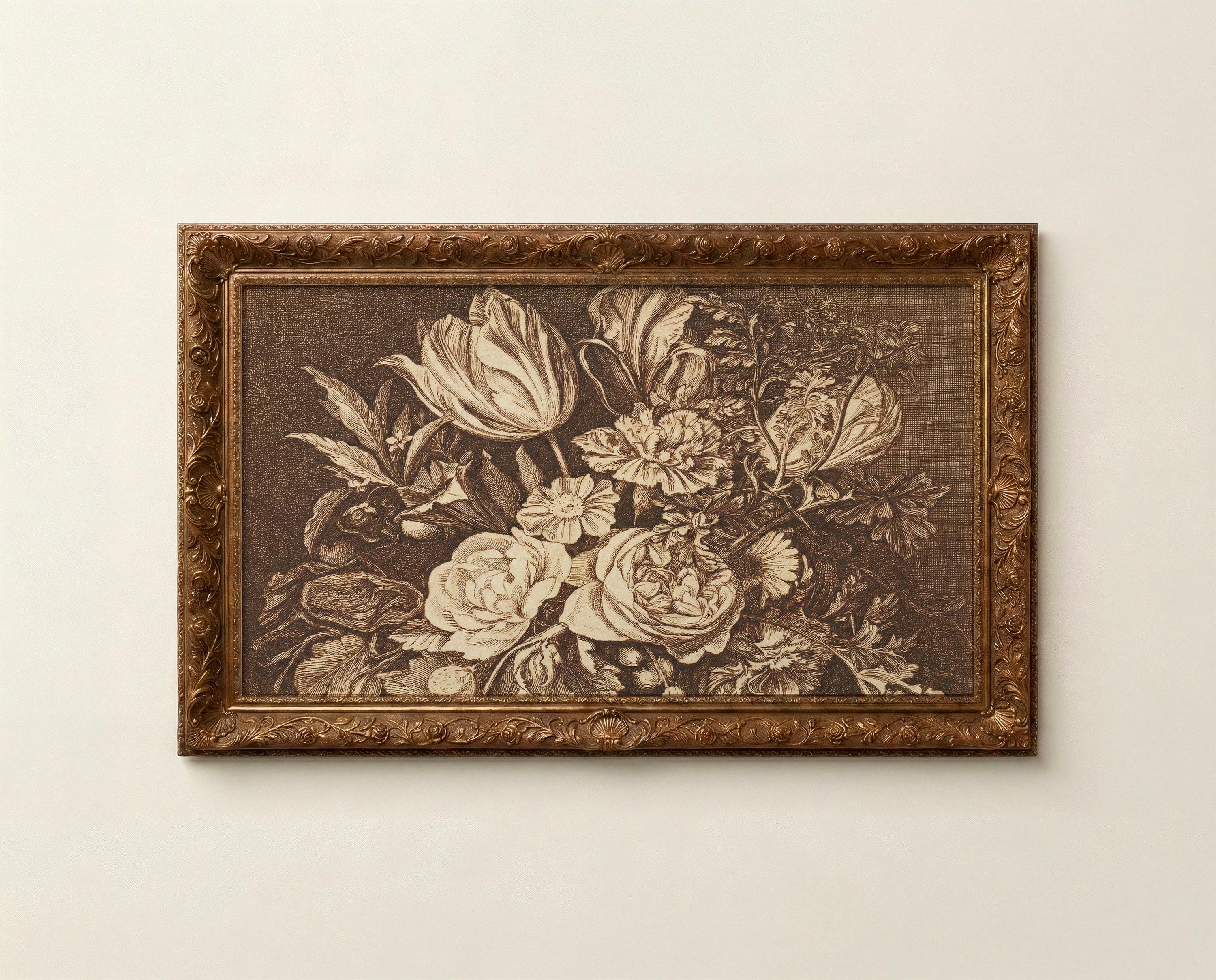 Floral Frame TV Art