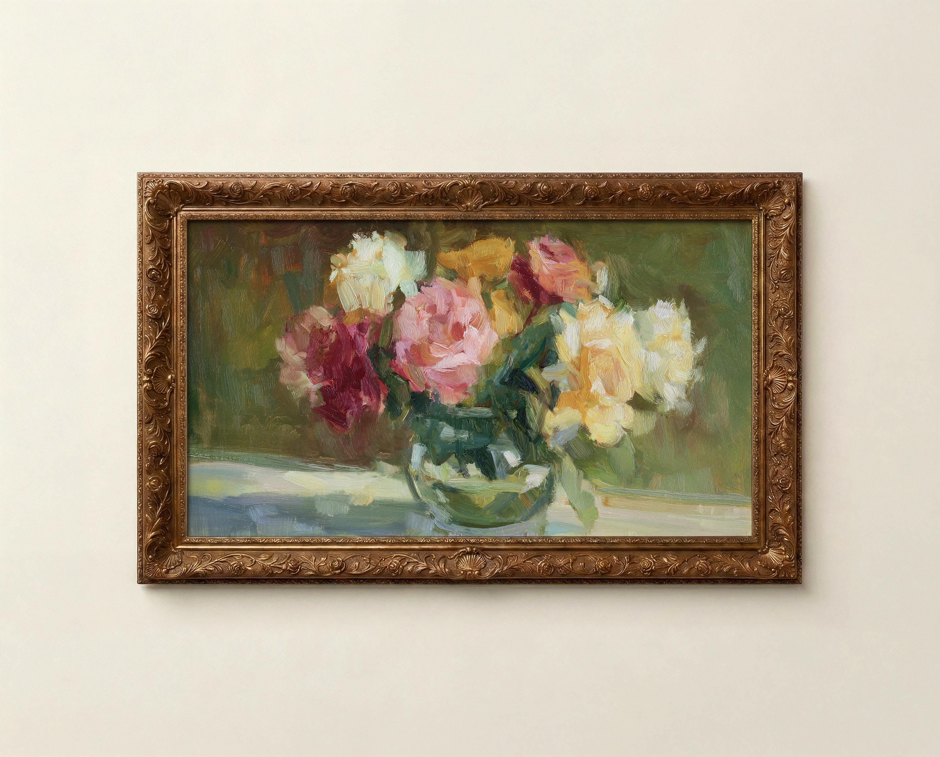 Floral Still Life Frame TV Art