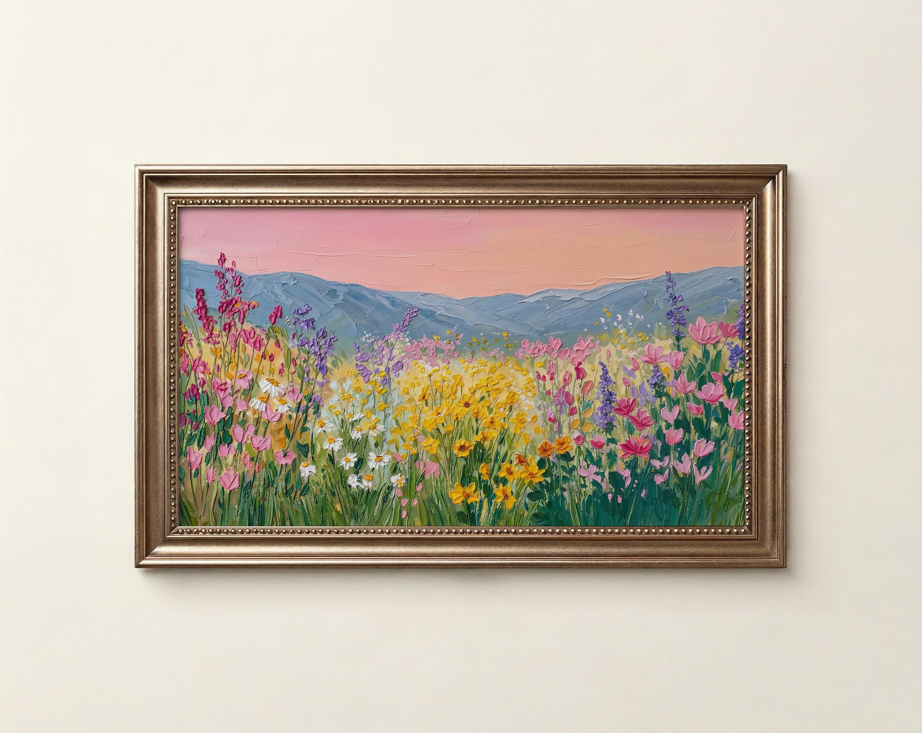 Wildflower Meadow Frame TV Art