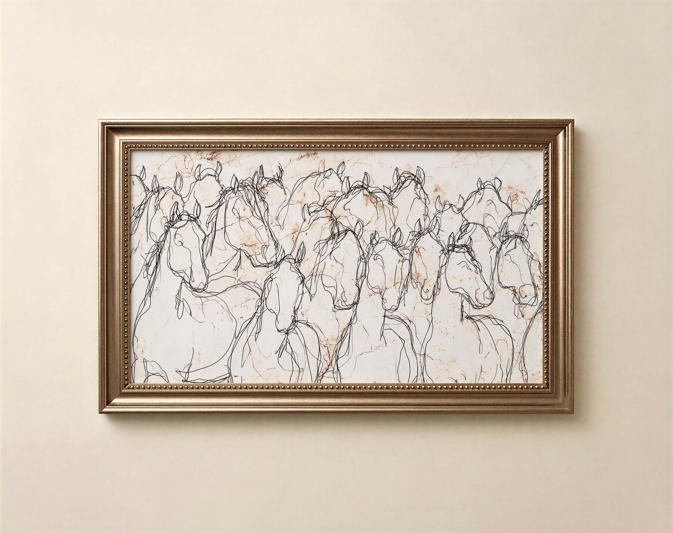 Horse Frame TV Art