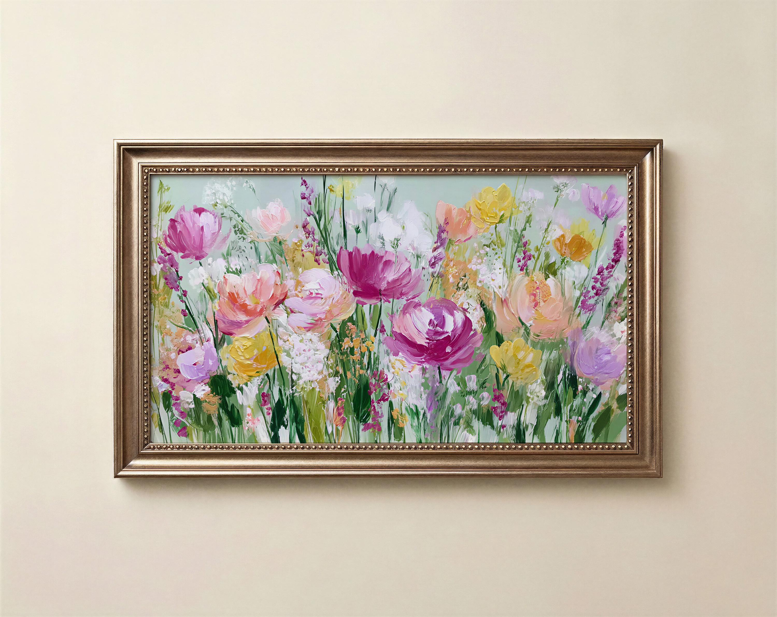 Spring Flowers Frame TV Art