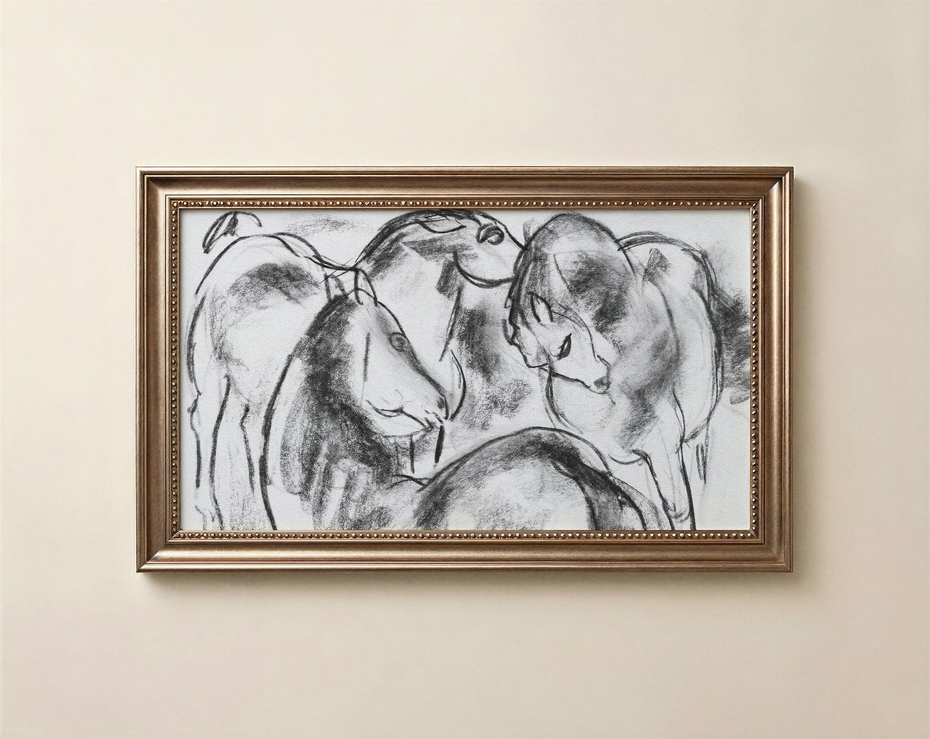 Horse Frame TV Art