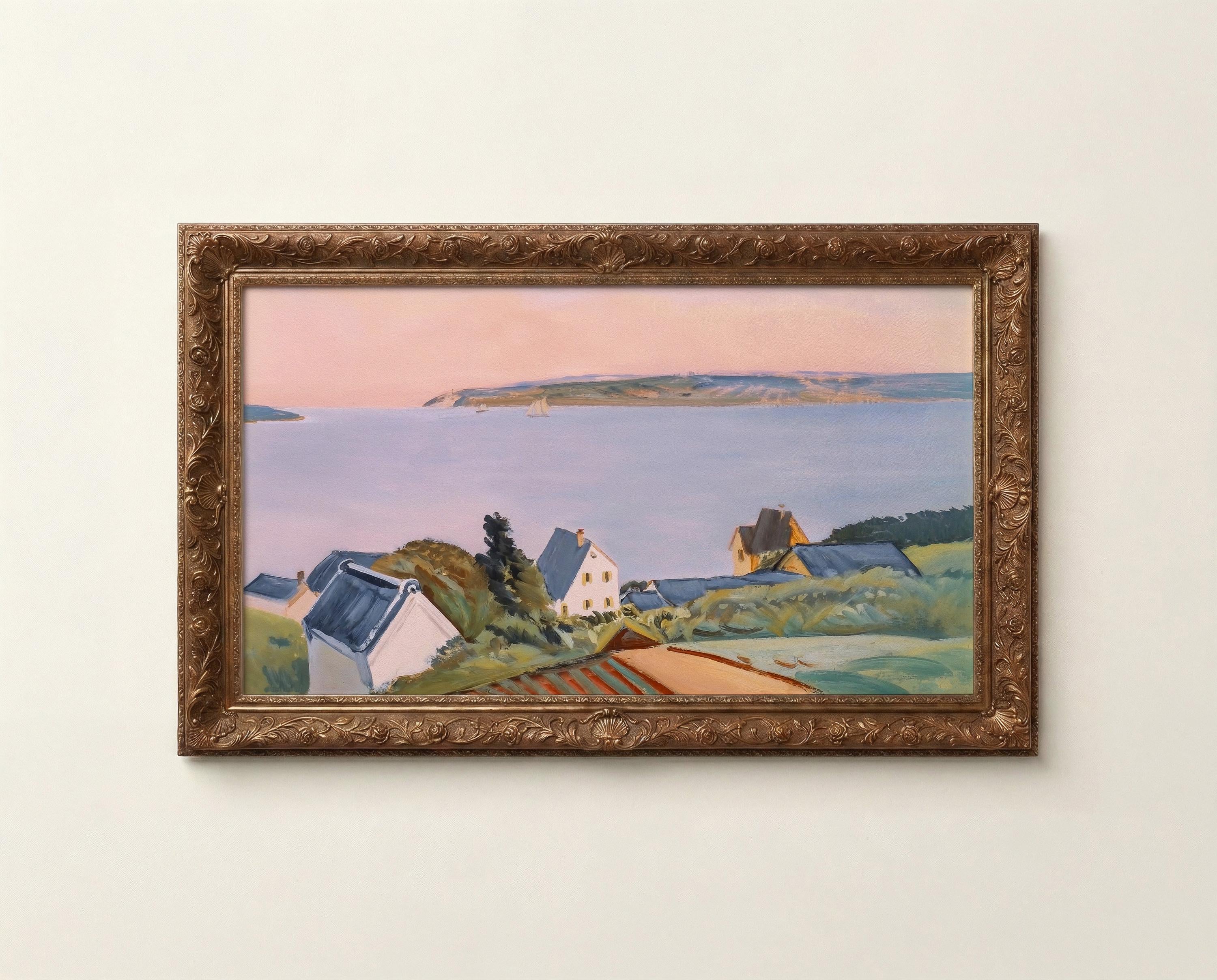 Seaside Landscape Frame TV Art