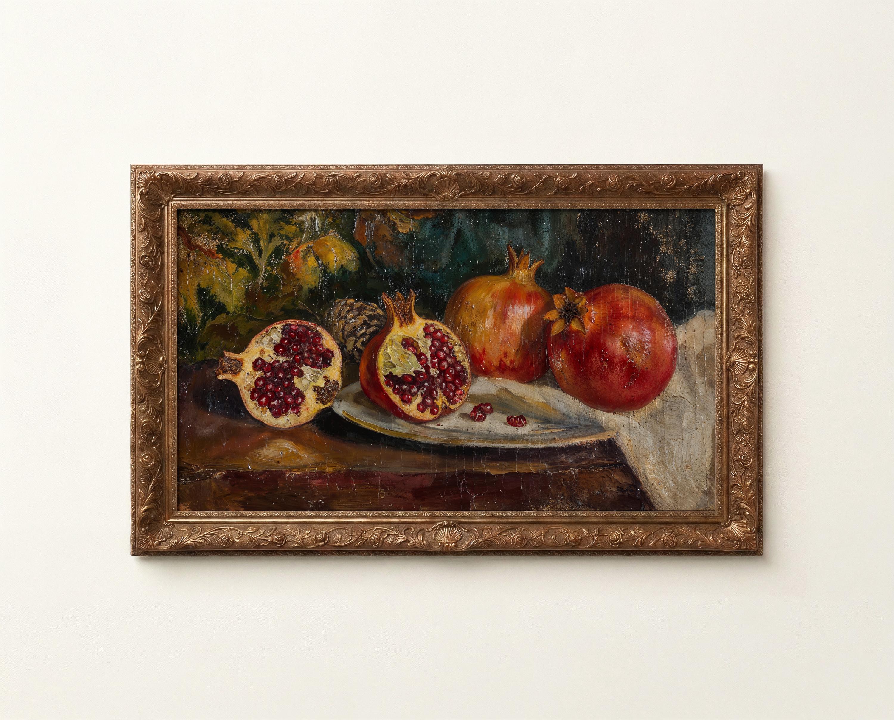 Pomegranate Frame TV Art