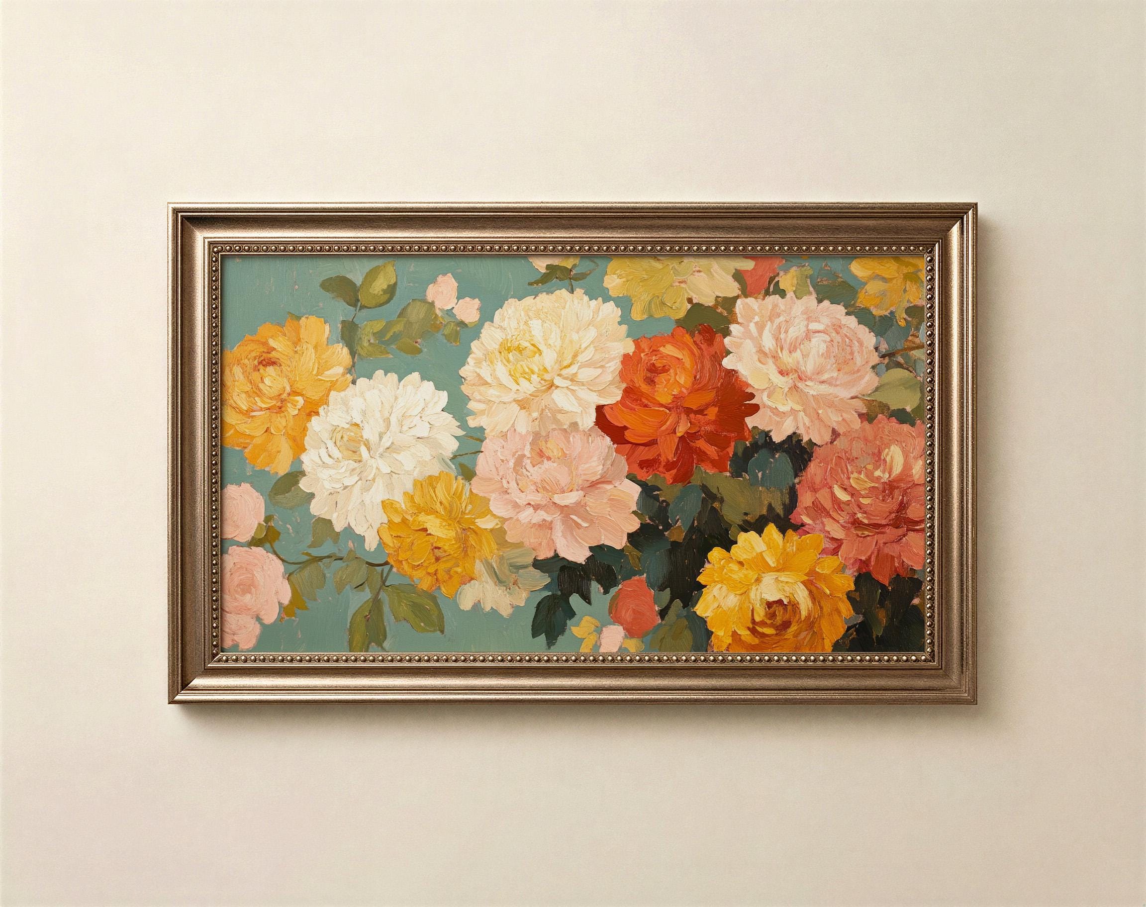 Floral Painting Frame TV Art