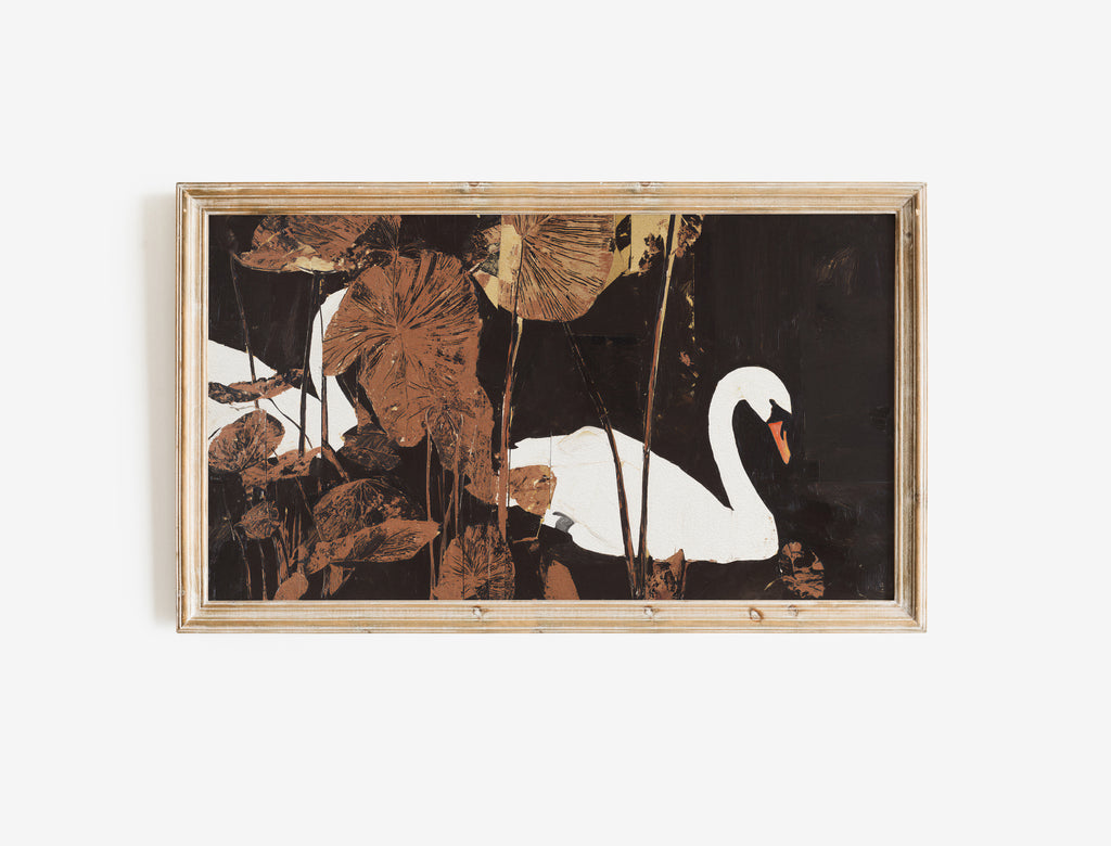 Moody Swans Frame TV Art